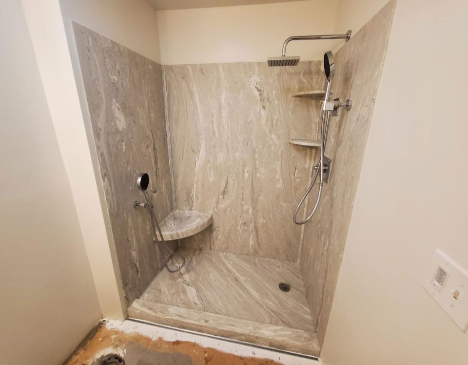 Marble shower