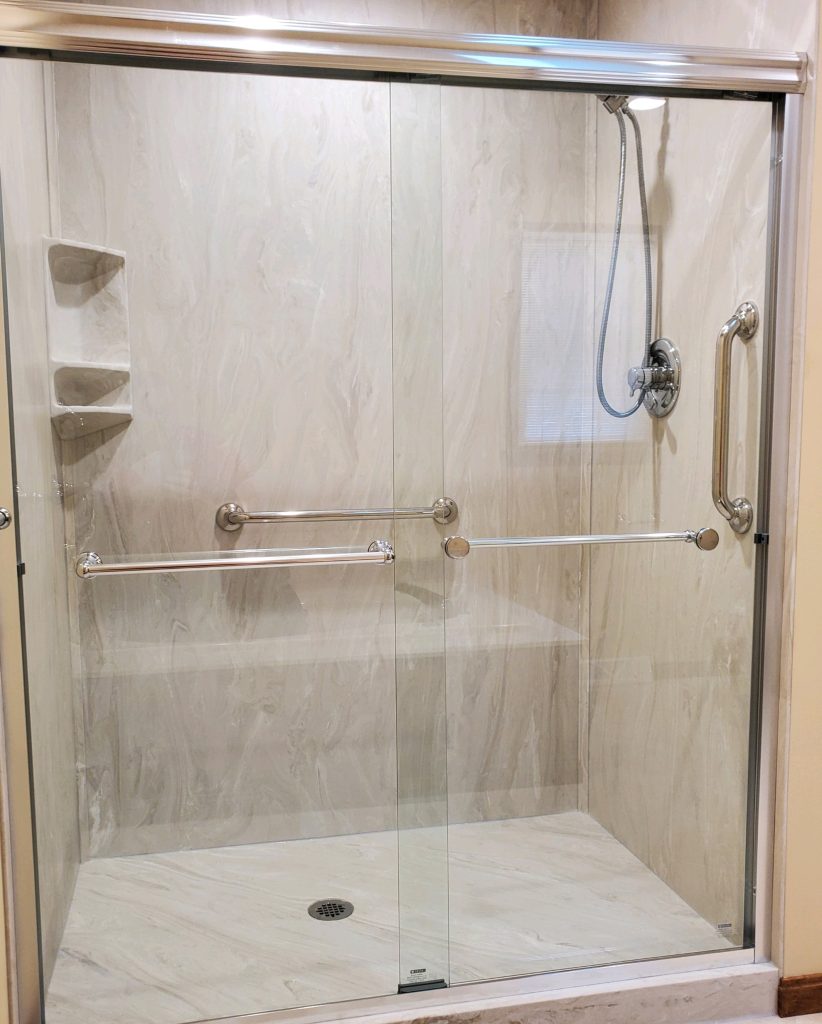 Akron Ohio, shower surround,